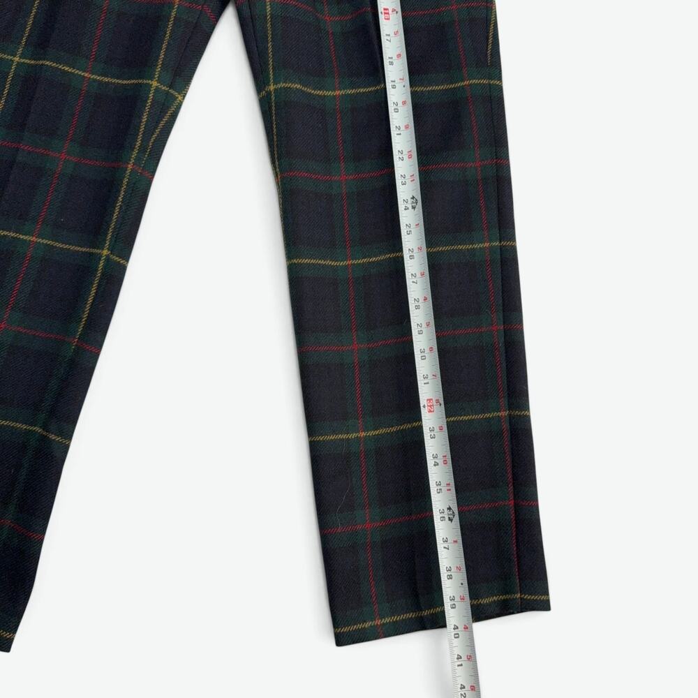 Lauren Ralph Lauren Wool Dress Pants Mens 36x30 Trim Fit Tartan Plaid - Picture 2 of 9